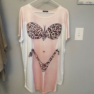 Bridal party funny bikini shirt/cover up Medium